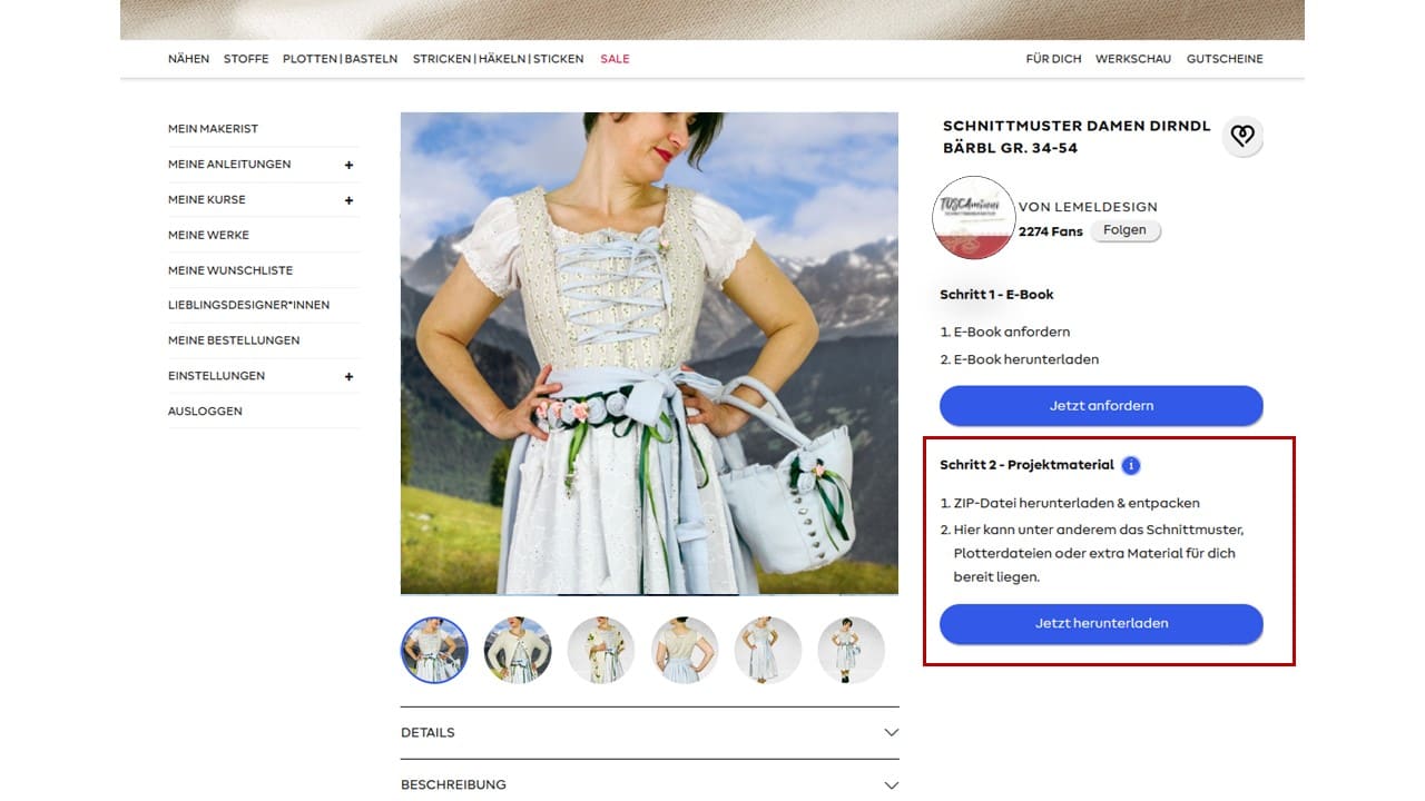 Makerist-Schnitt-herunterladen