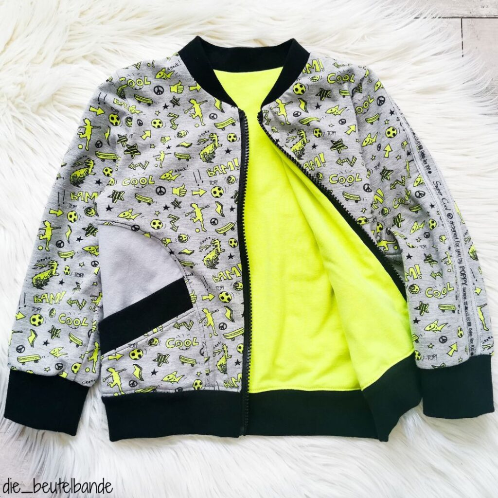 Schnittmuster für Collegejacke Jenni+Mike 21