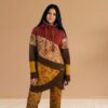 Schnittmuster Damenshirt für Damen – kreatives Shirt nähen aus Stoffresten mit Patchwork-Optik