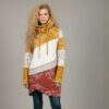 Schnittmuster Damenshirt als Longshirt – kreatives Shirt nähen aus Stoffresten mit moderner Patchwork-Optik